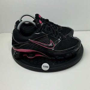 Nike Shox Turbo 8 Women Size 7 344948-002 Black Pink Athletic Shoe NEEDS INSOLES